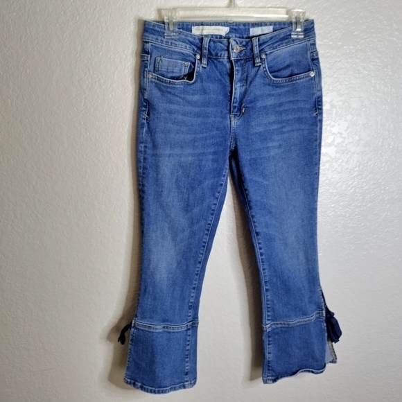 Anthropologie Pilcro High-Rise Cropped Flare Jeans sz 27 - Picture 2 of 10